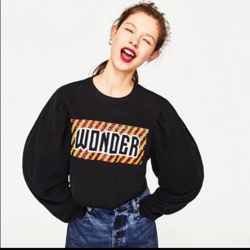 Zara Crop Wonder Sweatshirt